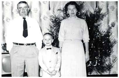 A family at Christmas