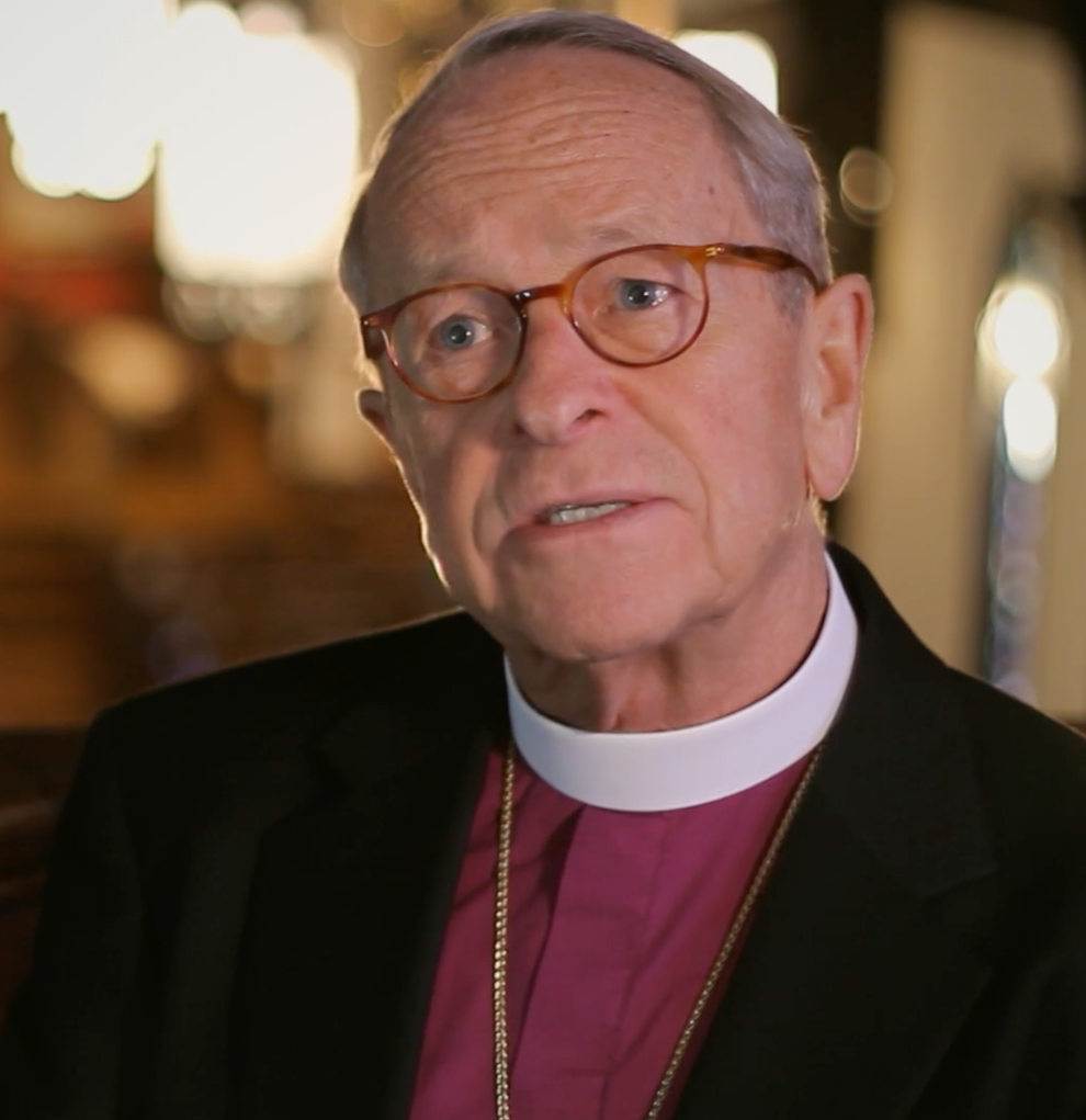 A man being interviewed